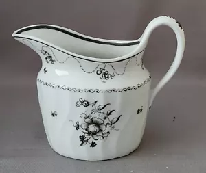 NEW HALL SPIRAL FLUTED PATTERN 367 CREAMER C1795-1800 PAT PRELLER COLLECTION - Picture 1 of 6