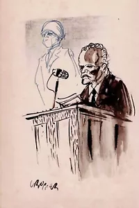 William Grooper original Paint-wash drawing Testimony - Picture 1 of 2