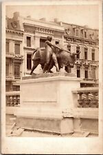 Leon Mignon Belgium  Statue by LEON Cabinet Photo RARE 1870