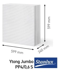 YTONG Xella Porenbeton JUMBO 24 cm PP4/0,6 N+F Lieferung Deutschland - Bild 1 von 1
