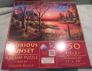 Nuevo Sellado - Glorious Sunset 550 piezas Rompecabezas por SunsOut 15" x24" - Imagen 1 de 7