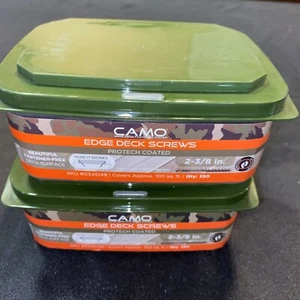 10 Containers CAMO Edge Deck Screws 2-3/8" Stainless Steel (350) 350 Each Box - Picture 1 of 5