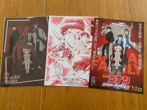 Detective Conan The SCARLET BULLET / ALIBI 2020/21 Japan SHITAJIKI PAD/BONUS x2 - Picture 1 of 5