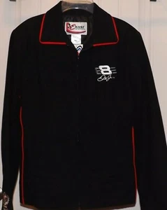 Womens Dale Earnhardt Jr #8 Budweiser Jacket by Chase Authentics Black Size L - Picture 1 of 5
