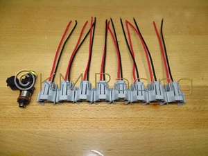 (8x) Bosch 210lb 2200cc 0280158821 Fuel Injector Connectors (Quick Disconnect) - Picture 1 of 4