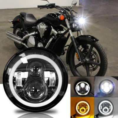 1 PIEZA 7 pulgadas LED faro haz alto/bajo intermitente para Honda Sabre 1300 2010-2015 Foto 1 de 4