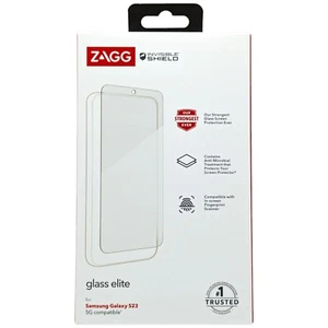 ZAGG Screen Protector for Samsung Galaxy S23 Glass Elite Anti-Scratch Non-Smudge - Picture 1 of 2