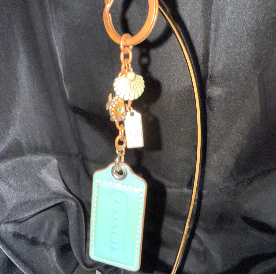 希少✨️COACH Gold Fish Bag Charm Key Ring 注文 希少✨️COACH Gold