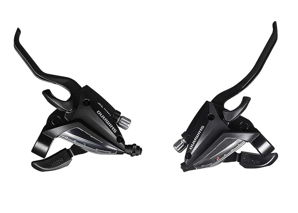 Shimano ST-EF500 3 x 7-Speed Bicycle Brake/Shift Lever Set Black New  - Image 1 of 1