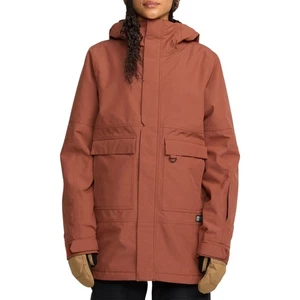 Volcom QC Cruiser Insulated Parka Women's Winter Jacket, Henna, Large - Picture 1 of 7
