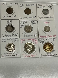 Münzsammlung 9-Diff. mit Klassikern bessere Datteln auch SILBER! KEINE RESERVIERUNG!!! ~L@@K~ - Bild 1 von 20