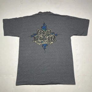 Camiseta de tabla de surf vintage Local Motion Hawaii grande puntada única gris años 90 - Imagen 1 de 6