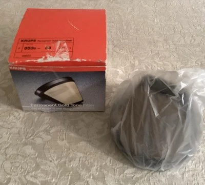 Krups Permanent Gold Tone Coffee Filter NOS - Image 1 of 4
