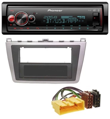 Pioneer Bluetooth USB MP3 DAB Autoradio für Mazda 6 (08-12) silber schwarz - Bild 1 von 4
