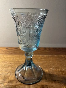 Indiana Glas hellblau Abendmahl Kelch, 7" - Bild 1 von 9