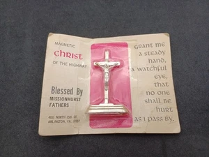 Vintage Magnetic Christ Of The Highway Blessed Dashboard Jesus - Bild 1 von 4