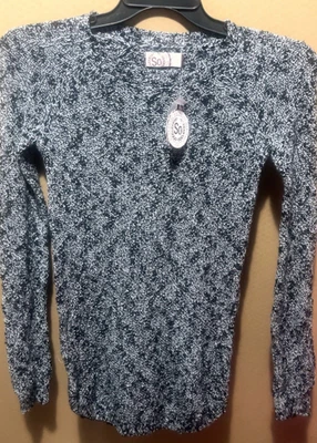 SUÉTER MANGA LARGA NEGRO SO XS NUEVO CON ETIQUETAS Foto 1 de 4