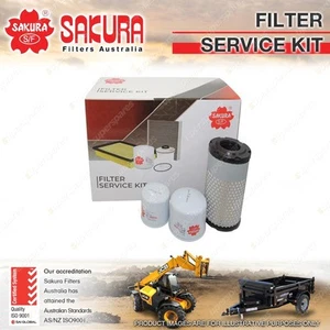 Sakura Oil Air Fuel Filter Service Kit for Kubota U17 U17-3 0.9L D902 2009-On - Picture 1 of 2
