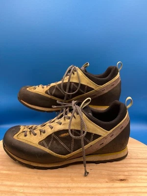 Asolo Climbing Shoe Vibram Men's Sz 10.5M Green Leather Lace Up Water Resistant - Image 1 of 4