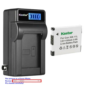 Kastar Battery LCD Wall Charger for Canon NB-11L Canon ELPH 110 HS ELPH 115 IS - Picture 1 of 11