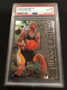 REGGIE MILLER~1996 Fleer METAL~PSA 8 Nm-MINT - Picture 1 of 2