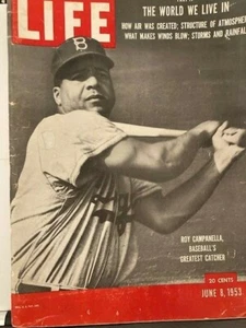 Revista Life 8 de junio 1953 El mejor receptor del béisbol, Roy Campanella - Imagen 1 de 1