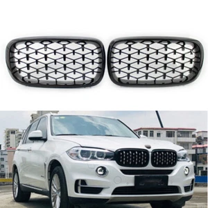 Parrilla delantera último estilo negro diamante Meteor apto para BMW X5 F15 2014-2016 - Imagen 1 de 7