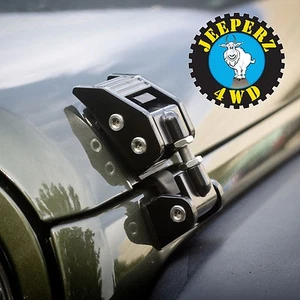 Jeep JK Wrangler Aluminum Hood Catches, Rugged Ridge Hood Catches / Latches, NEW - Picture 1 of 3
