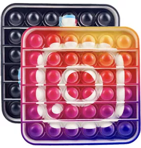 Fidget Toys Popit Set New Stress Anxiety Relief Tik Tok & Instagram Silicone - Picture 1 of 2