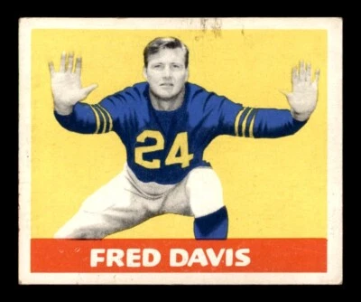 1948 Leaf Football #27 Fred Davis VG/EX - Image 1 of 2