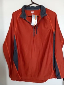 Men’s Hind 1/2 Zip Running Shirt Mock Neck Size Large NEW - Picture 1 of 3