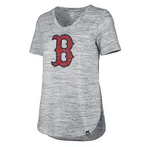 Camiseta para mujer marca '47 Boston Red Sox Haze dobladillo dividido S M L XL PRECIO DE VENTA SUGERIDO POR EL FABRICANTE $38 - Imagen 1 de 6