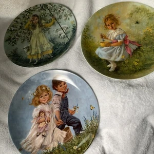 Vintage Set Display Plates - Artist John Mc Clelland Mother Goose Series Nursery - Picture 1 of 20