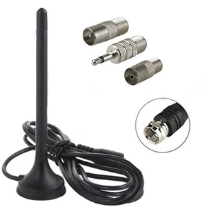 DVB-T2 FULL HD TV mit F Stecker DAB Antenne DAB Zimmerantenne Digital Receiver - Bild 1 von 5