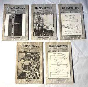 Lot Of 5 RodCrafters Fishing Rod Journals 1981 Year March To December Full Set - Picture 1 of 9