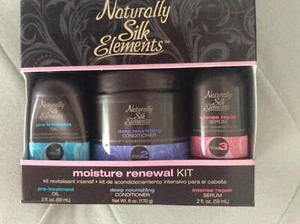 Naturally Silk Elements Moisture Renewal Kit Oil Serum Set / 3 Items New Conditi - Picture 1 of 2