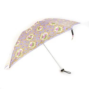 BALENCIAGA: Lilac, Floral & Logo Compact/Travel Umbrella (mn) - Picture 1 of 7