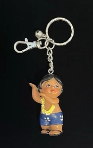Vintage Schlüsselanhänger Aloha Hawaii Hula Tänzerin Puppe selten tropisch - Bild 1 von 15
