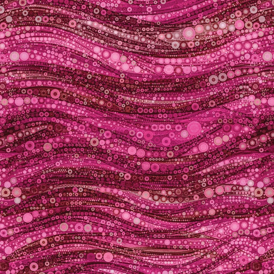 Camelot Gigi In The Garden CAM 16240105 03 Magenta Círculos Abstractos Algodón Foto 1 de 1