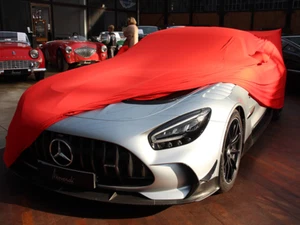 Vollgarage indoor rot mit Spiegeltaschen für Mercedes AMG GTR Black Series - Picture 1 of 8