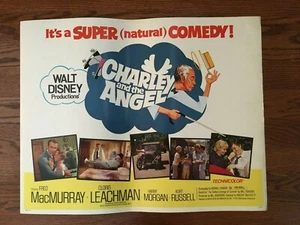 1973 CHARLEY E L'ANGELO poster film WALT DISNEY Fred MacMurray Kurt Russell - Foto 1 di 10