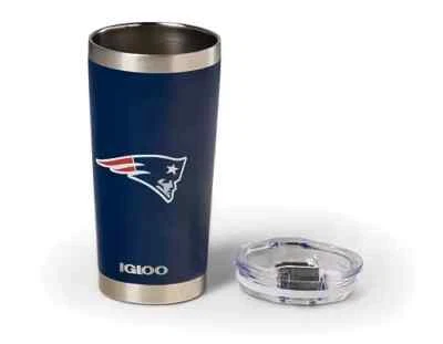 NFL New England Patriots Igloo Stainless Steel 20 oz Travel Tumbler With Lid NEW - Image 1 of 4