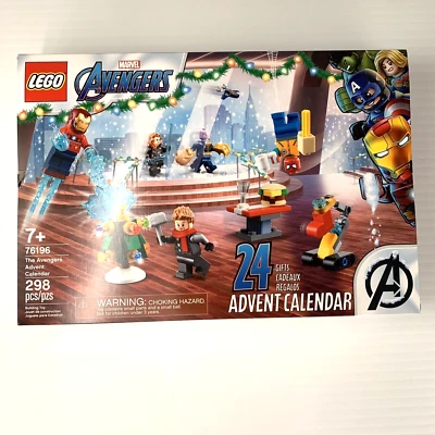 Avengers Advent Calendar Lego Marvel 76196 Mini Figures 298 Pieces 24 Gifts Thor - Image 1 of 4