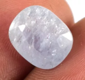 Gemma sfusa zaffiro blu ovale 100% naturale Ceylon 3,40 ct certificata BS50 - Foto 1 di 13