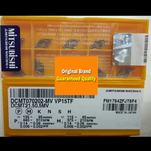 10 PIEZAS inserto de carburo original MITSUBISHI DCMT070202-MV VP15TF DCMT21.50.5MV - Imagen 1 de 1