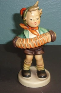 Hummel Goebel Figurine #185 ACCORDION BOY 5.25" Tall TMK-5 Boy Playing Music - Picture 1 of 6