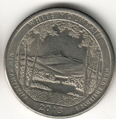 USA - 2013P - Washington ¼ Dollar - White Mountain - Low Mintage - #9856 - Image 1 of 2