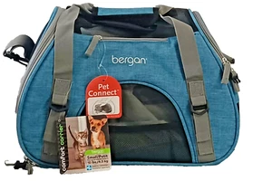 Bergan Dog Cat Pet Airline Comfort Carrier Tote Fleece Bed Small Pet 10lb - Picture 1 of 8