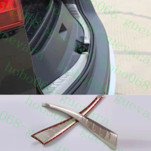 2x Stainless Rear Cover Trunk Door Trim Plate Frame For Toyota RAV4 2013-2015 - Picture 1 of 2