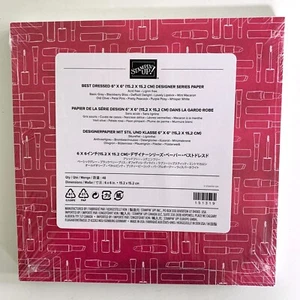 Stampin' Up! 6" x 6" Designer Series Paper BEST DRESSED 48 Sheets Double-sided - Picture 1 of 2